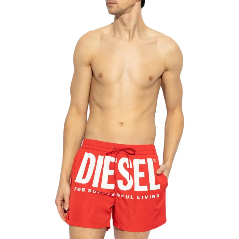 DIESEL Ken 37 D Core Logo Printed Drawstring Swim Shorts-1