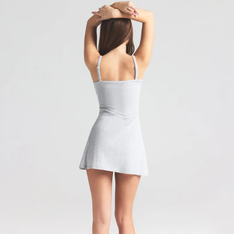 Skims Slip Dresses Women's LIGHT HEATHER GREY/Light Heather Gray-2