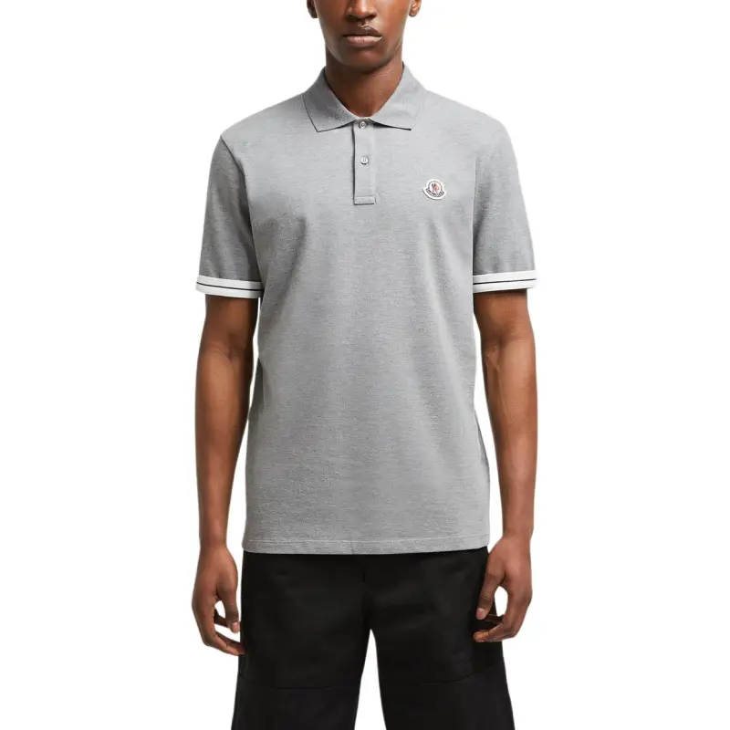 Moncler Polo Shirt Men's Dark Gray-3