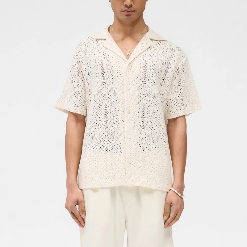 REPRESENT All over Crochet Shirt-1