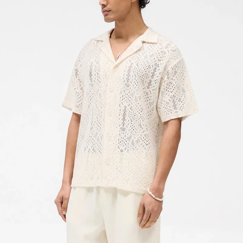 REPRESENT All over Crochet Shirt-2