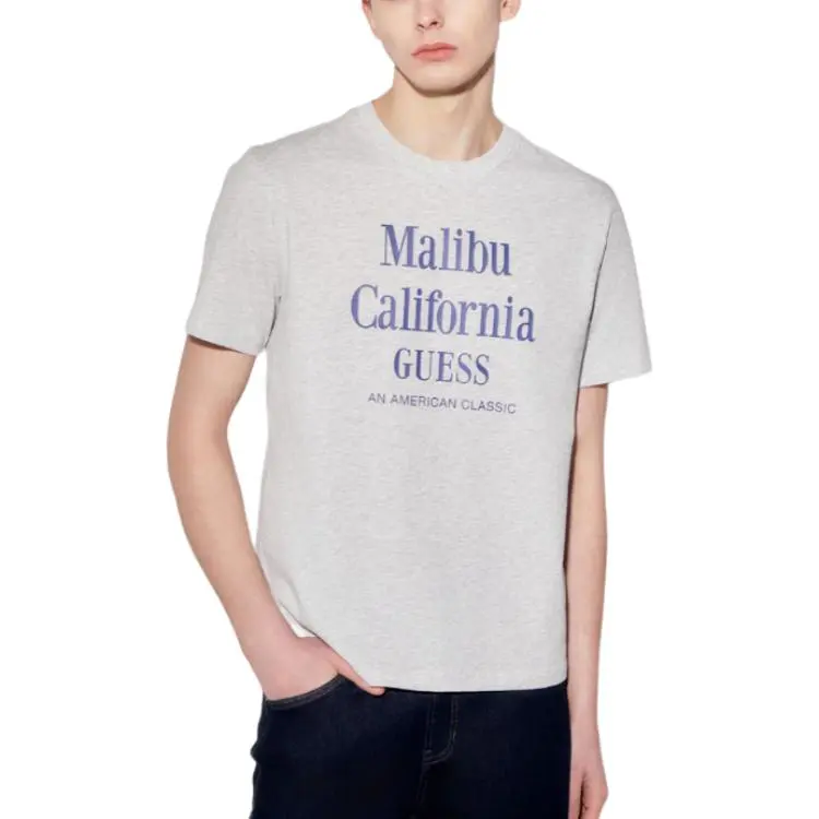 GUESS T Shirts Men Gray-2