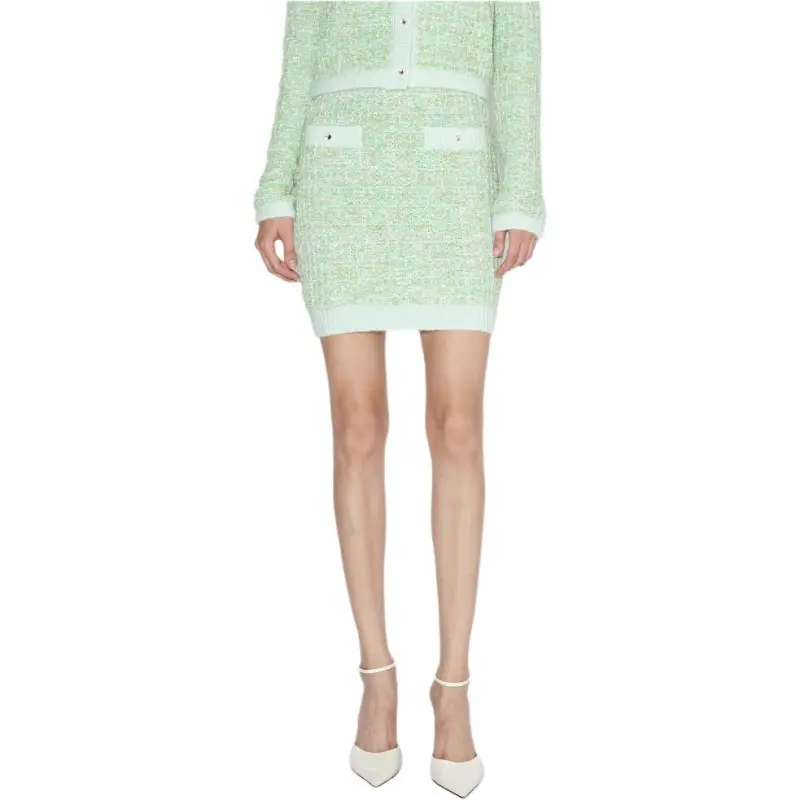 Bebe Casual Short Skirts Women's Green-2