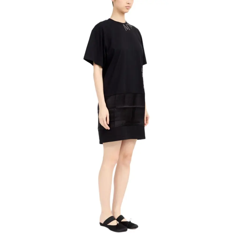 MM6 Maison Margiela Logo print T shirt Dress-1