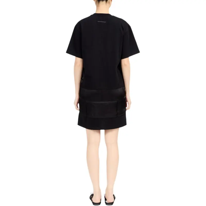 MM6 Maison Margiela Logo print T shirt Dress-3