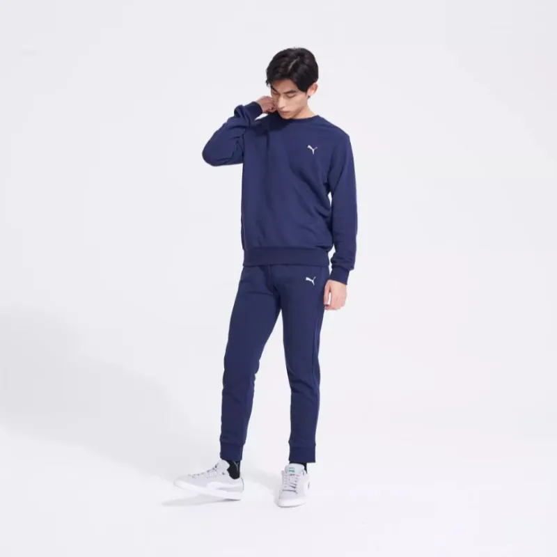 PUMA Knitted Sports Pants Men's Tweed Blue-2