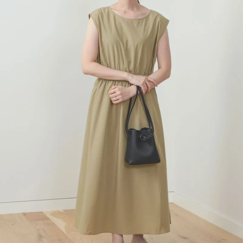 Beams Sleeveless Dresses Women's Beige-3