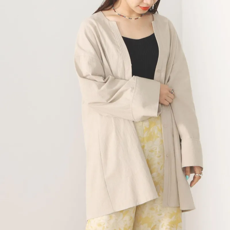 Beams Shirts Women's Natural Color-5