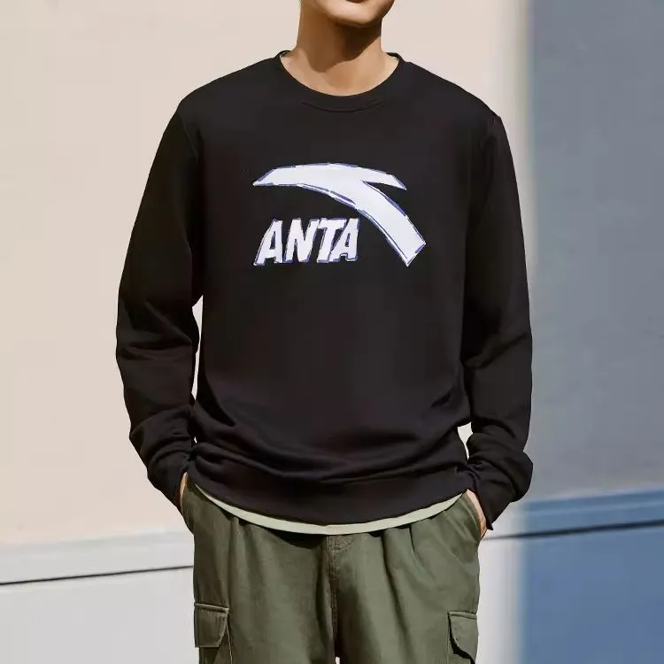 Anta Sweatshirt Unisex Basic Black-4