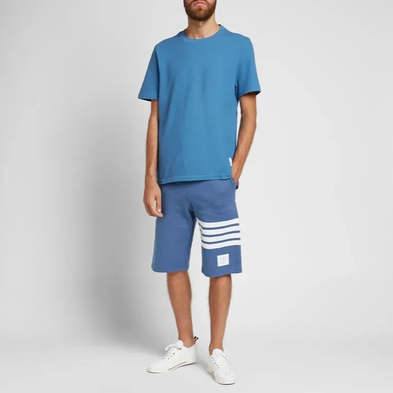 THOM BROWNE Sports Shorts Men Dark Blue-4