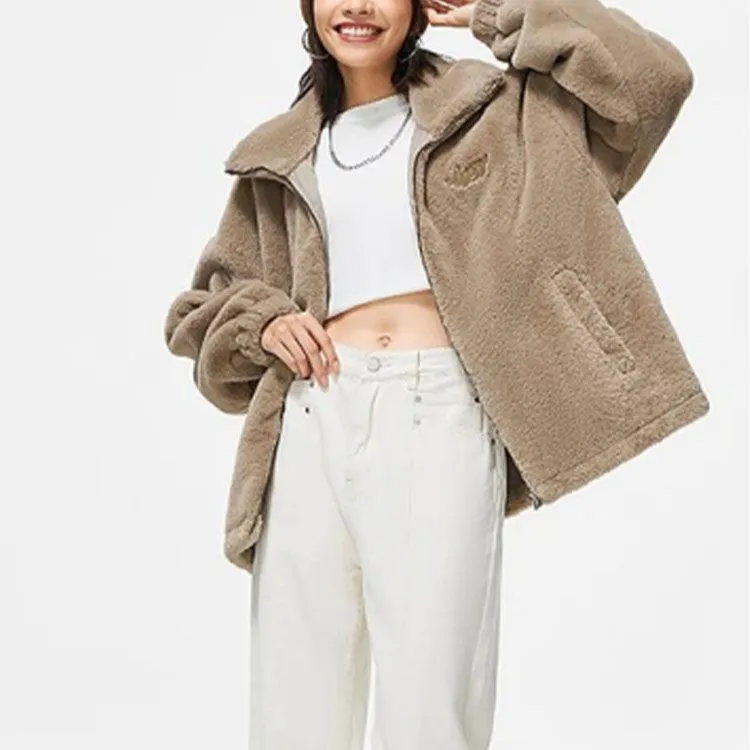 LiNing Sports Life Collection Jackets Coats Women's Silver Fox Brown-3
