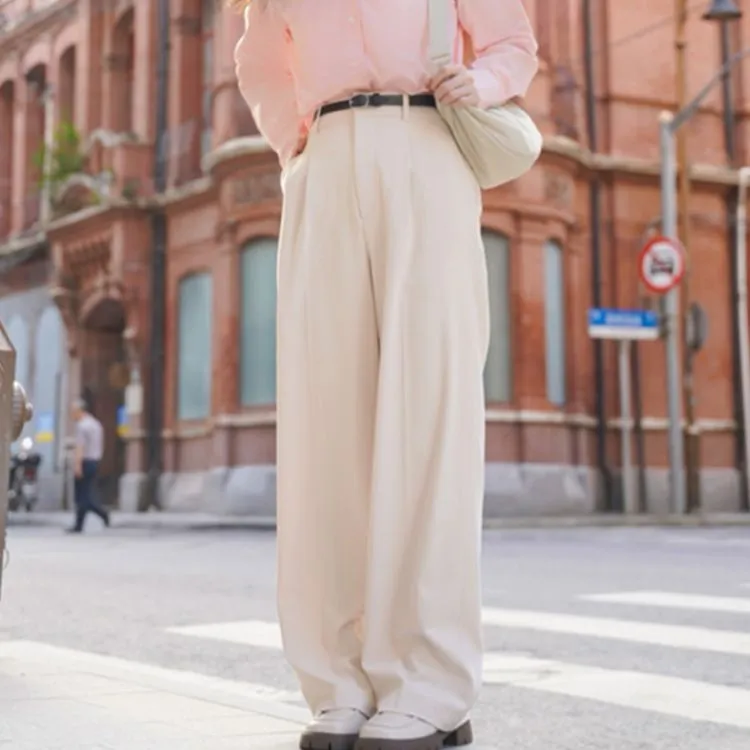 UNIQLO Suit Trousers Women's Light Beige-1