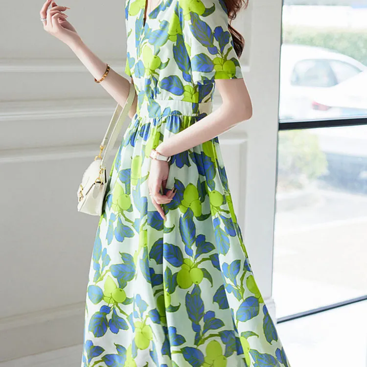 Dme Short Sleeved Dresses Women's Green-2
