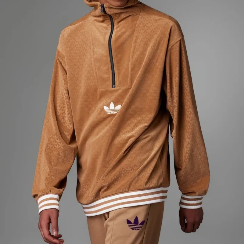 Adidas Originals Adicolor Heritage Now Funnel Velour Top-5