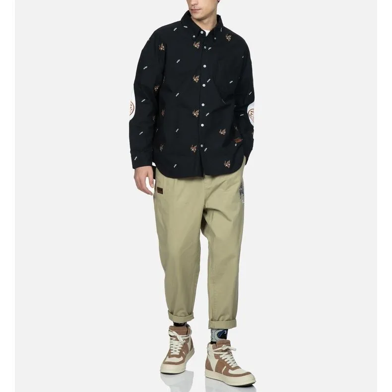 EVISU Shirt Men's Black All Over Print-3