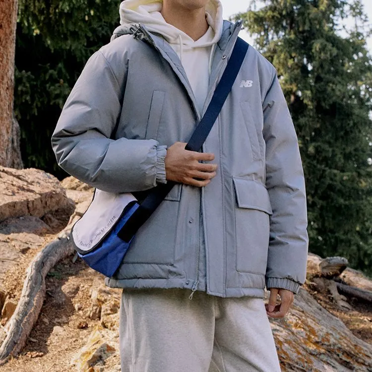 New Balance Down Jacket Men's Gray-2