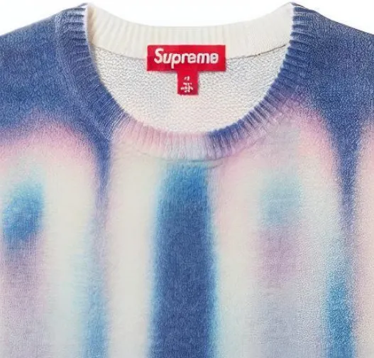 Supreme Blurred Logo Sweater - POIZON Supreme Blurred Logo Sweater - POIZON