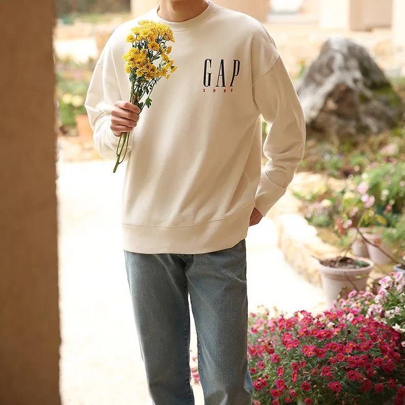 GAP Sweatshirt Men's Gray White-5