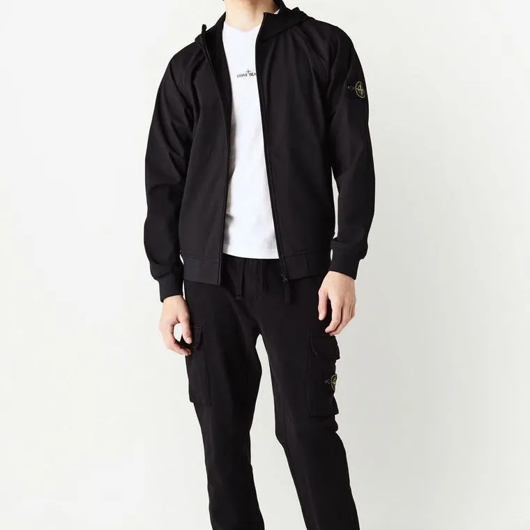 STONE ISLAND Light Soft Shell R E.Dye Technology In Recycled Polyester Jacket-4