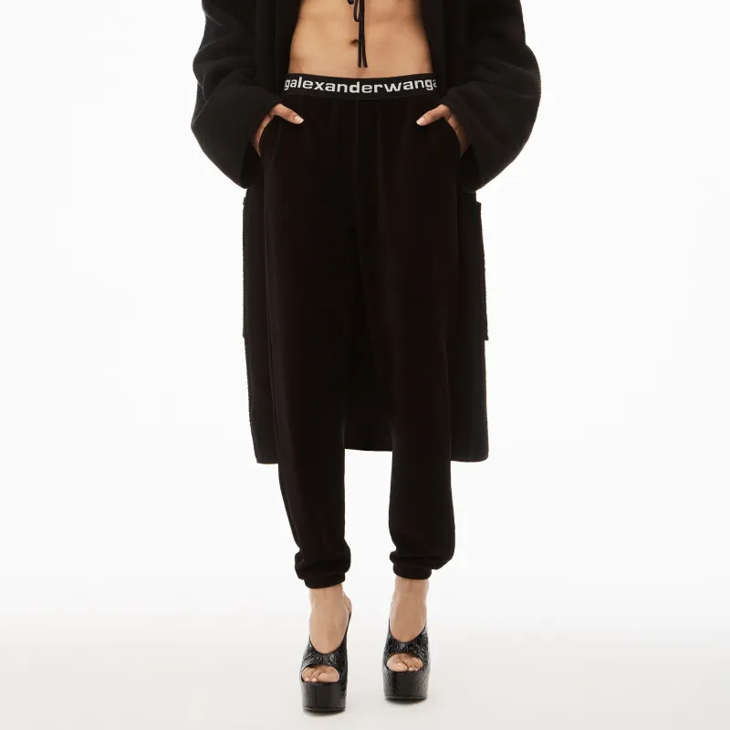 Alexander Wang Logo waistband Track Pants-5