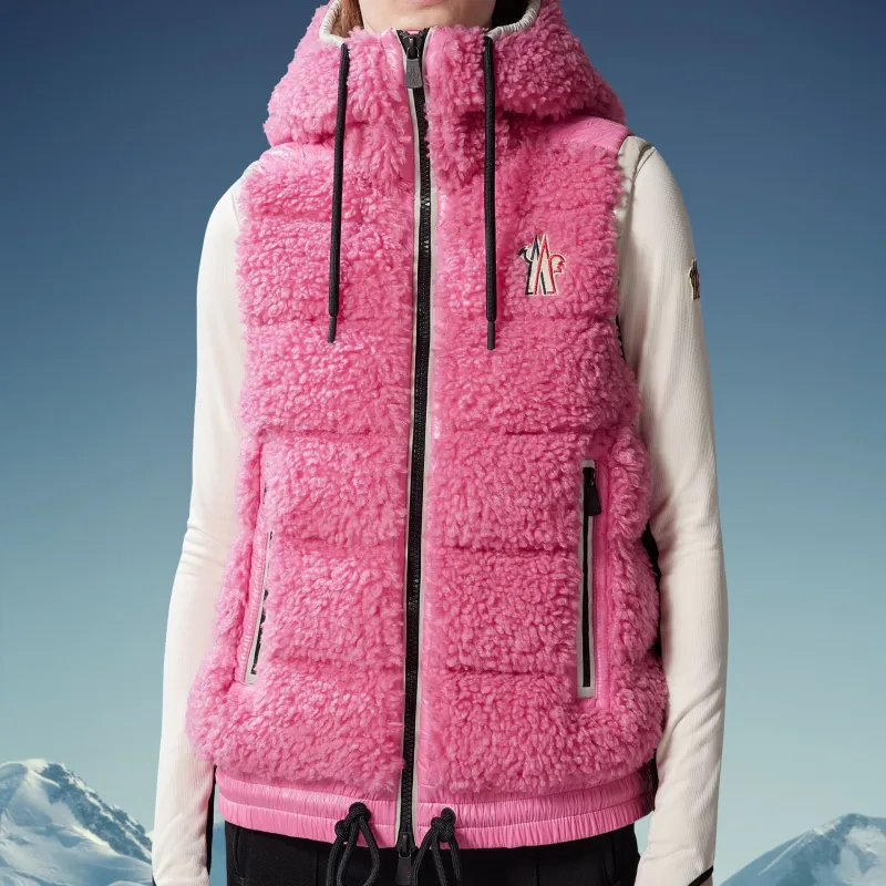 Moncler Teddy Hooded Fleece Gilet-3