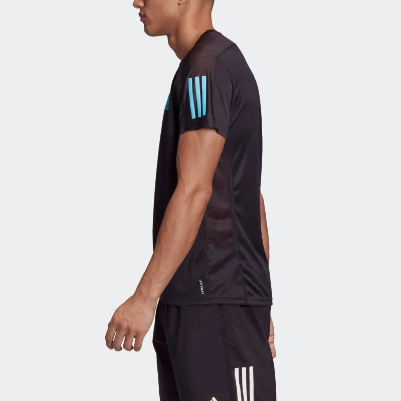 Adidas Set in Sleeve T Shirt Men's Black-3