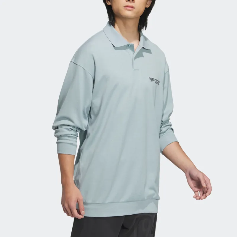 Adidas Polo Shirts Men Gray-3