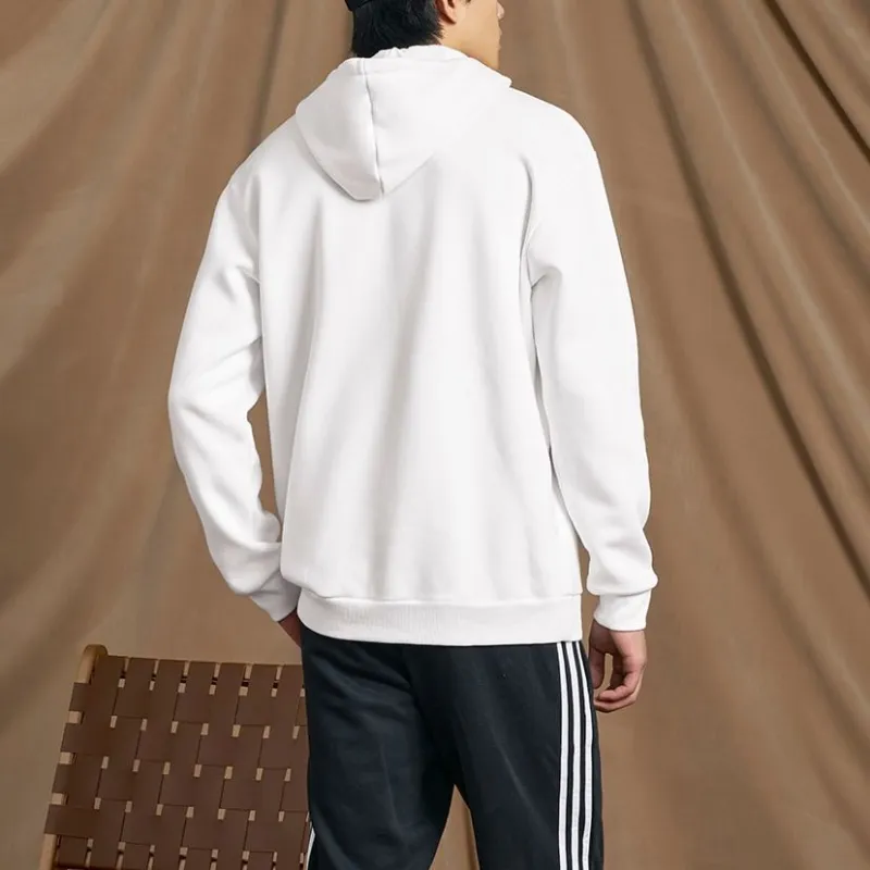 Adidas Essentials Camo Print Hoodie Sweatshirt Men's White-5