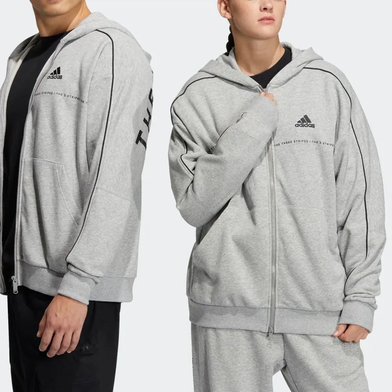 Adidas Sweatshirts Unisex Gray-4