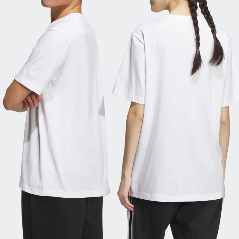 Adidas T Shirts Unisex White-4