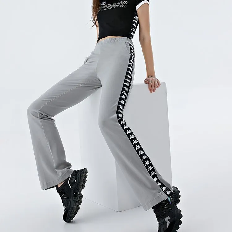 Kappa Knitted Sports Pants Women's Mulberry Wood Gray-3