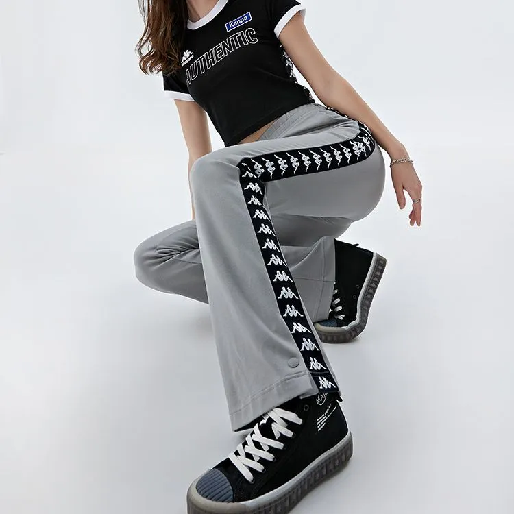 Kappa Knitted Sports Pants Women's Mulberry Wood Gray-4