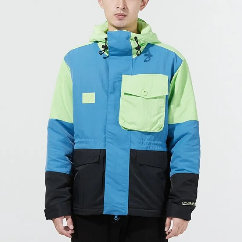 Nike Puffer Jackets Men Blue-2