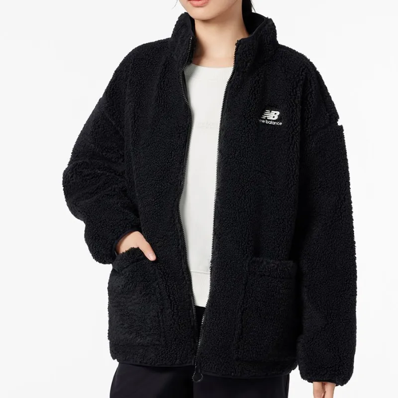 New Balance Velvet Jackets Women's Black-2
