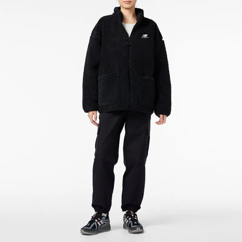 New Balance Velvet Jackets Women's Black-3