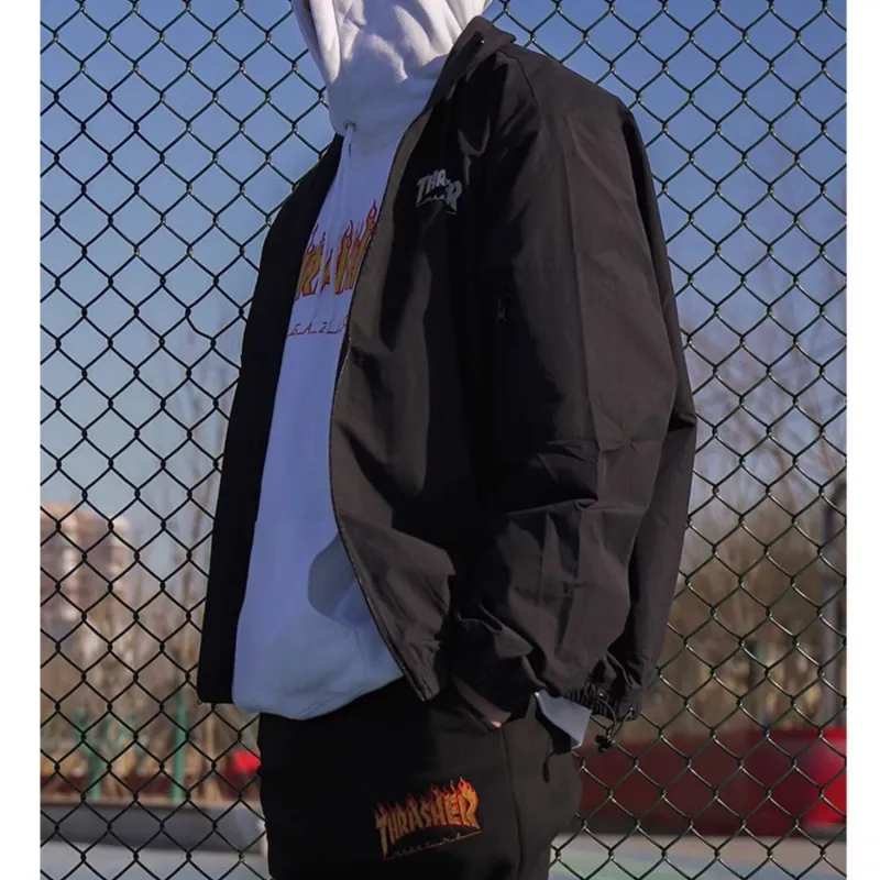 Thrasher Jackets Unisex Black-3