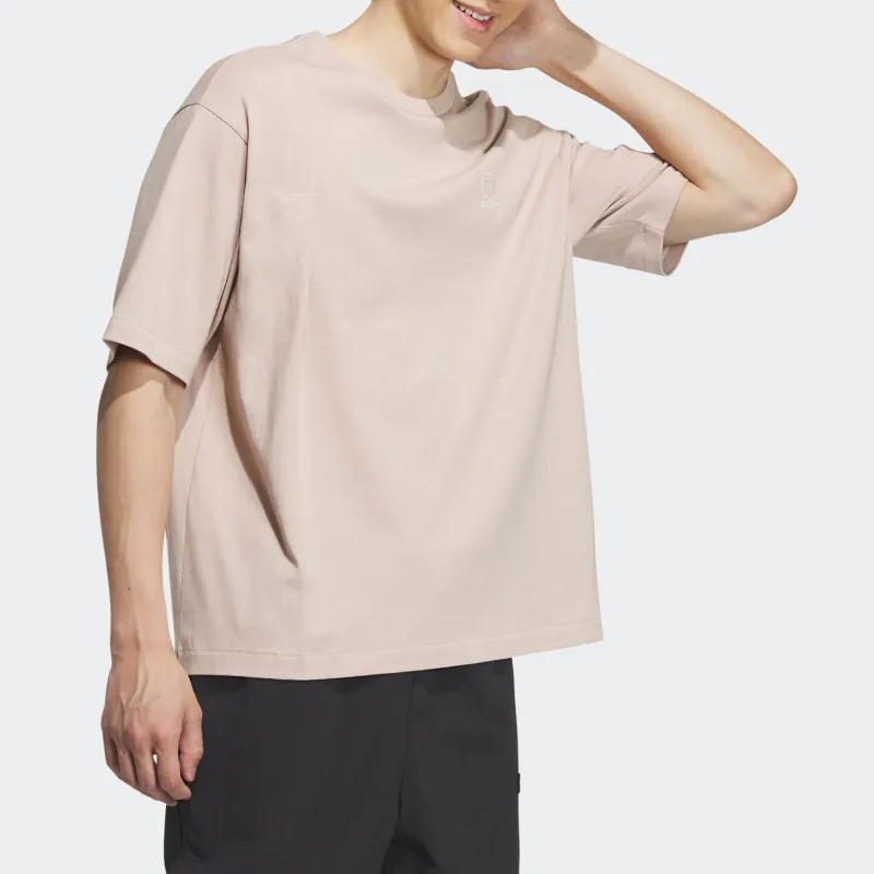Adidas Neo T Shirts Unisex Gray Brown Tan-3
