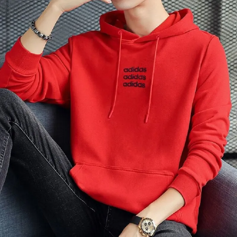 Adidas Neo Sweatshirts Men Bright Red-4