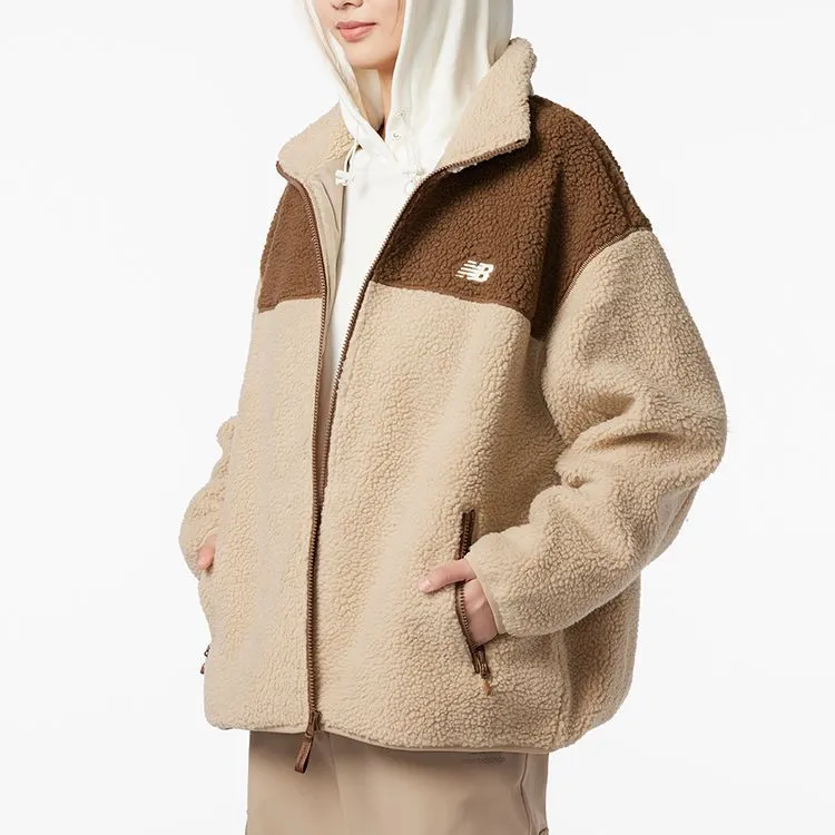 New Balance Velvet Jackets Women's Khaki-4
