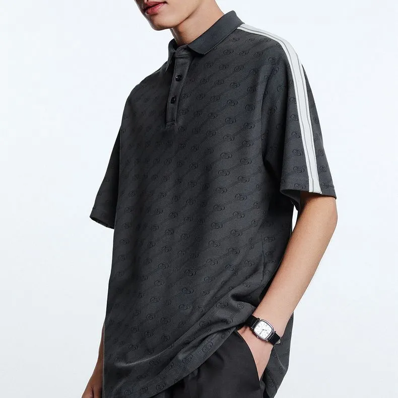 PEACEBIRD MEN Polo Shirts Men Gray-2