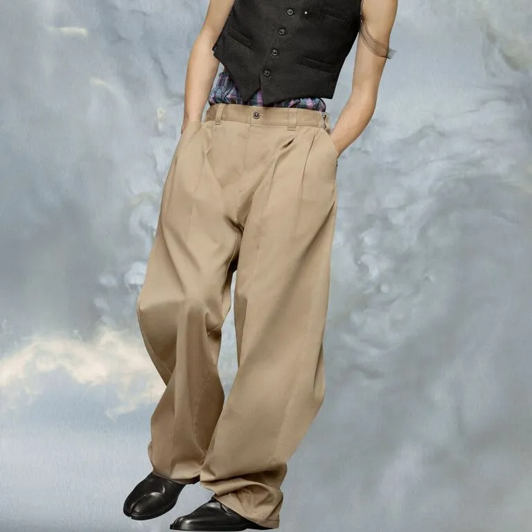 Maison Margiela X Pendleton Logo-Patch Checked-Yoke Trousers Maison Margiela X Pendleton Logo-Patch Checked-Yoke Trousers