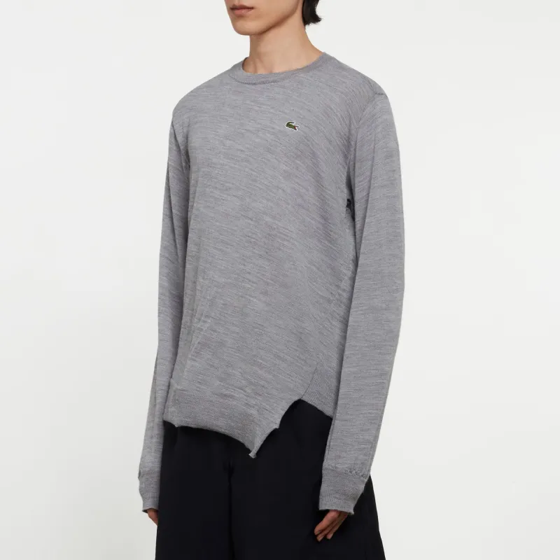 COMME DES GARCONS SHIRT X Lacoste Logo patch Wool Jumper-1