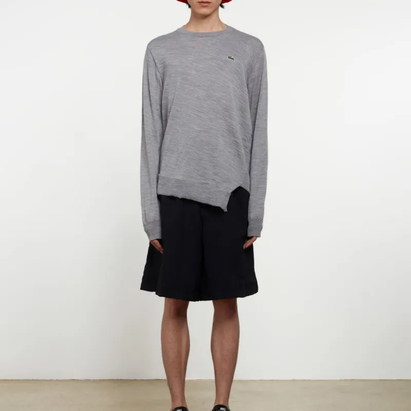 COMME DES GARCONS SHIRT X Lacoste Logo patch Wool Jumper-3