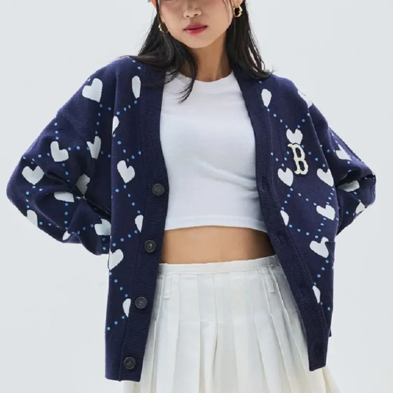MLB Boston Red Sox Knitwear Women's Blue-4