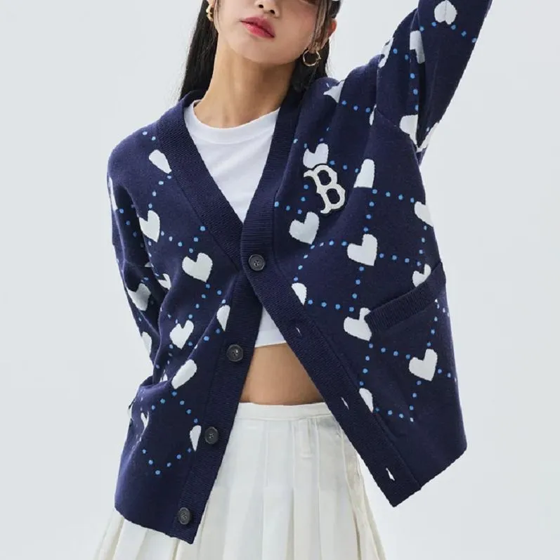 MLB Boston Red Sox Knitwear Women's Blue-3
