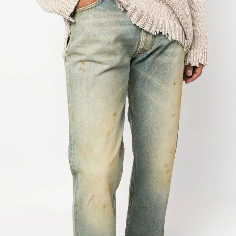 Maison Margiela Distressed effect Straight leg Jeans-5