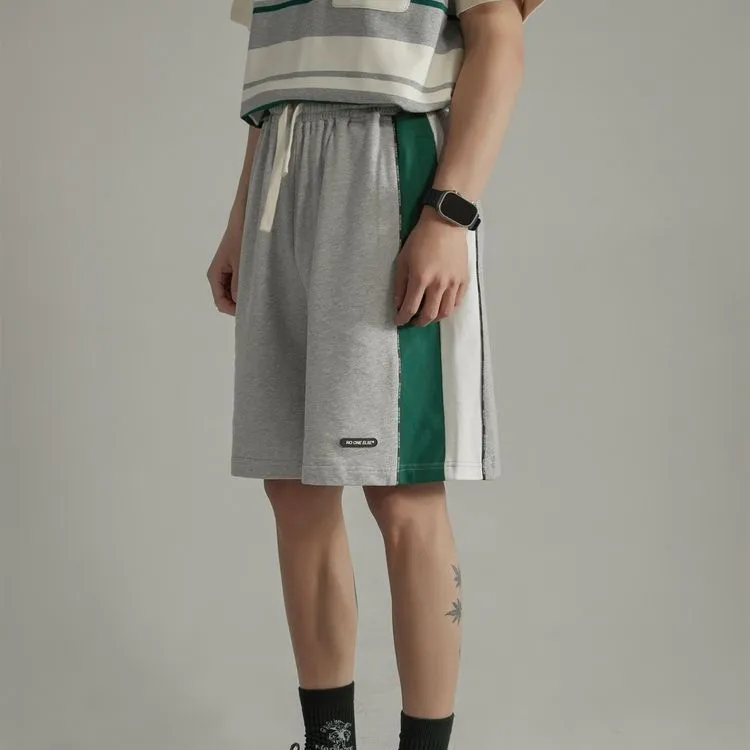 NO ONE ELSE Casual Shorts Unisex Light Heather Gray-3