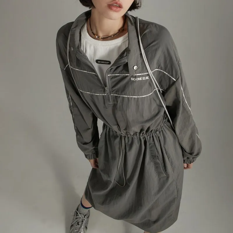 NO ONE ELSE Long Sleeved Dresses Women's Gray-3