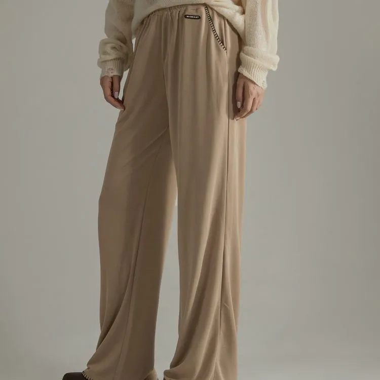 NO ONE ELSE Casual Pants Women's Khaki-3