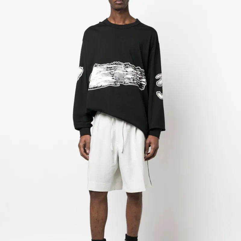 Y 3 Casual Shorts Unisex Light Gray-6